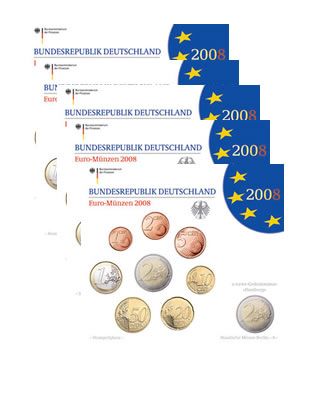 Allemagne Coffret BU Euro ALLEMAGNE 2008 (atelier D)