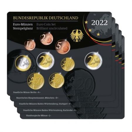 Allemagne Coffret BU Euro ALLEMAGNE 2022 (les 5 ateliers)