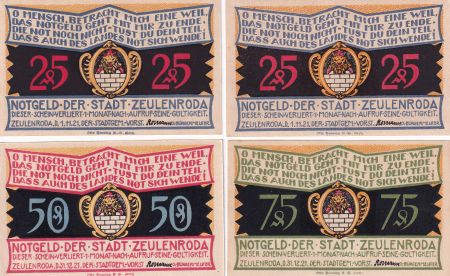 Allemagne Pfennig - Zeulenroda - Notgeld -1921 - NEUF.