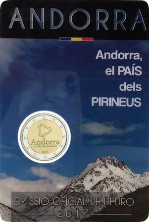 Andorre 2 EUROS COMMÉMO. Andorre 2017 - le pays des Pyrénées