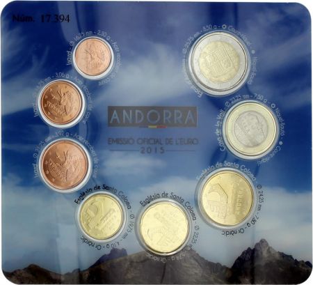 Andorre Coffret BU Euro ANDORRE 2015
