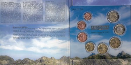 Andorre Série 8 pièces Euros Andorra BU 2015