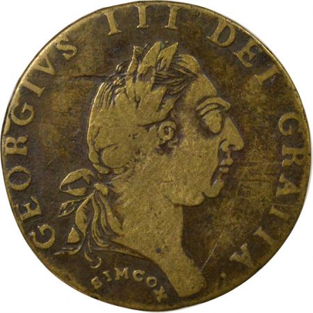Angleterre Royaume-Uni, George III - Jeton Laiton, Spade Guinea - 1794, Bimcox