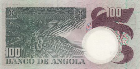 Angola 100 Escudos 1973 - L. de Camoes - Cocotier