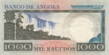 Angola 1000 Escudos - L. de Camoes - Cascade - Séries diverses - TTB - P.108