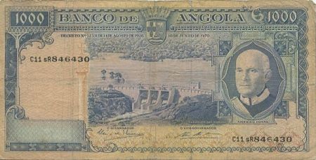 Angola 1000 Escudos A. Tomas, barrage