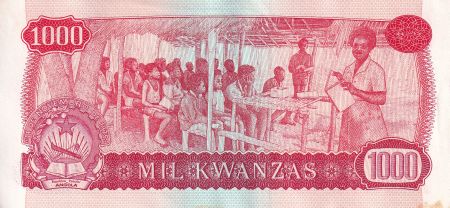 Angola 1000 Kwanzas - Dr. Agostinho Neto - Ecoliers - 1975 - Séries variées - p.117