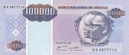Angola 100000 Kwanzas Reajustados 1995 - Dos Santos, Neto