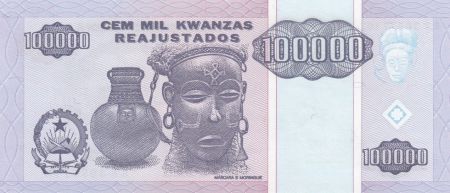 Angola 100000 Kwanzas Reajustados 1995 - Dos Santos, Neto