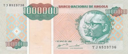 Angola 1000000 Kwanzas Reajustados Reajustados, Dos Santos - Neto - Ecolière - 1995