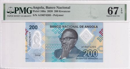 Angola 200 Kwanzas A.A. Neto - 2020 - Polymer