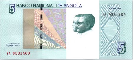 Angola 5 Kwanzas A.A. Neto, J.E. Dos Santos - Chutes Ruacana - 2012 (2017)