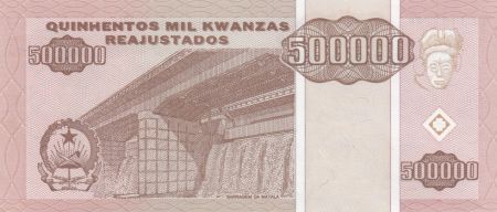 Angola 500000 Kwanzas Reajustados Reajustados, Dos Santos, Neto - 1995