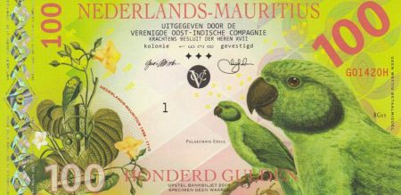 Animaux 100 Gulden, Perroquet - Voilier - 2016