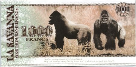 Animaux 1000 Francs, La Savana - Gorilles - 2015