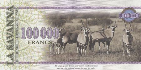 Animaux 100000 Francs, La Savana - Oryx - 2016