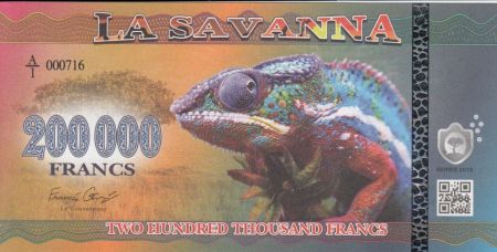 Animaux 200000 Francs, La Savana - Cameleon - 2016