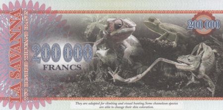 Animaux 200000 Francs, La Savana - Cameleon - 2016