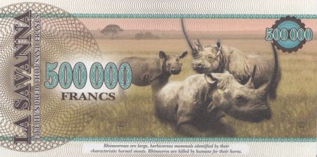 Animaux 500000 Francs, La Savana - Rhinocéros - 2016
