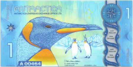 Antarctique et Arctique 1 Dollar, Pingouins - 2015