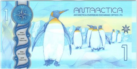 Antarctique et Arctique 1 Dollar, Pingouins - 2015
