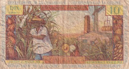 Antilles Françaises 10 Francs Jeune Antillaise - 1964 - Série V.5 - TB - P.8b