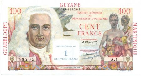 Antilles Françaises 100 Francs La Bourdonnais - 1960