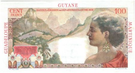 Antilles Françaises 100 Francs La Bourdonnais - 1960