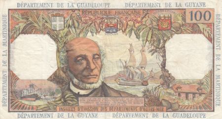Antilles Françaises 100 Francs Victor Schoelcher - ND (1964) - Série A.3 - TTB
