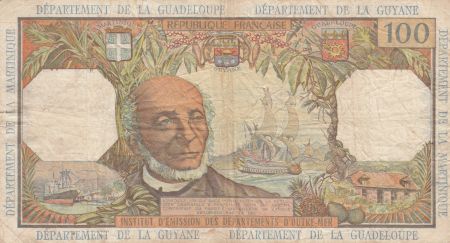 Antilles Françaises 100 Francs Victor Schoelcher - ND (1964) - Série S.1 - p.TTB - P.10a - 1ère signature