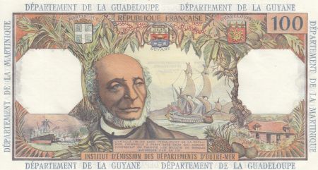 Antilles Françaises 100 Francs Victor Schoelcher - ND 1964 Série F.3