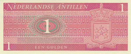 Antilles Néerlandaises 1 Gulden Vue du port - 1970