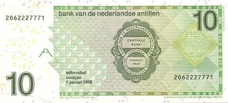 Antilles Néerlandaises 10 Gulden Colibri - 2014
