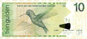 Antilles Néerlandaises 10 Gulden Colibri - 2014