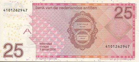 Antilles Néerlandaises 25 Gulden 2006 - Flamand Rose
