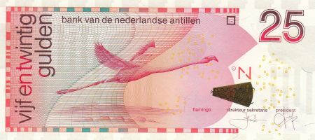Antilles Néerlandaises 25 Gulden 2014 - Flamand Rose