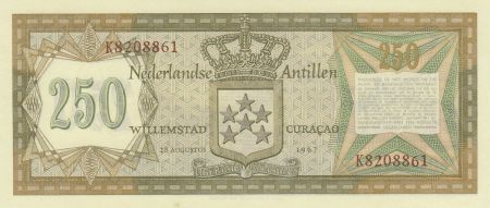 Antilles Néerlandaises 250 Gulden 1967 - Montagne Saba