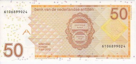 Antilles Néerlandaises 50 Gulden, Moineau - 2012