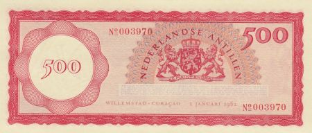 Antilles Néerlandaises 500 Gulden 1962 - Raffinerie de Curaçao