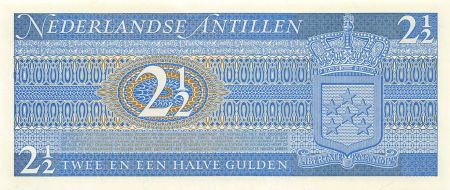 Antilles Néerlandaises ANTILLES NEERLANDAISES - 2 1/2 GULDEN 1970 - P.NEUF