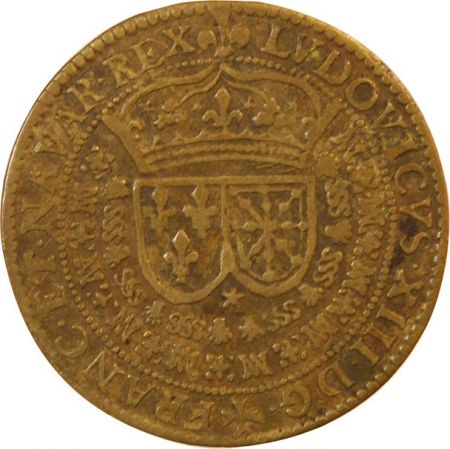 ARDENNES  FABRIQUE DE JETONS DE SEDAN  Louis XIII - JETON laiton - F.7960