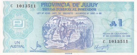 Argentine 1 Austral - Province de Jujuy - 1988 - Série C - P.S2403