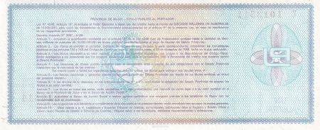 Argentine 1 Austral - Province de Jujuy - 1988 - Série C - P.S2403