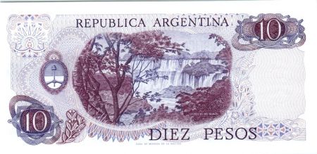 Argentine 10 Pesos Général. Manuel Belgrano - Série C - 1973/1976