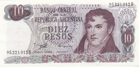Argentine 10 Pesos Général. Manuel Belgrano - Série D - 1976 - Neuf