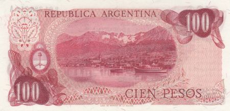 Argentine 100 Pesos J. San Martin - Port d\'Ushuaia - 1972