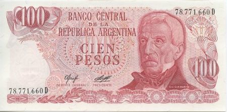 Argentine 100 Pesos J. San Martin - Port d\'Ushuaia