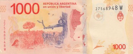 Argentine 1000 Pesos - Hornero - 2020 - Lettre W