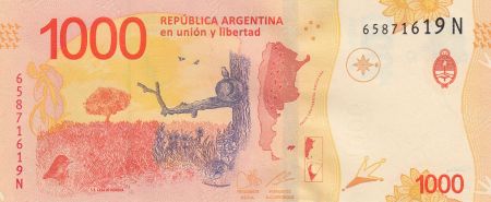 Argentine 1000 Pesos Hornero - 2020 - Suffixe N - Neuf - P.366