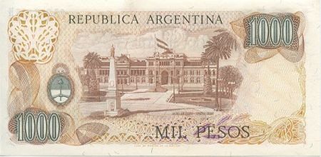 Argentine 1000 Pesos ND1976 - J. San Martin - Place de Mai